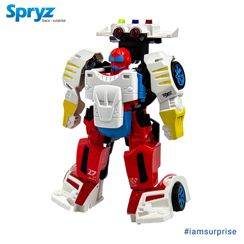 Spryz Revamp Justice Maxx - Mainan Mobil Robot Transformer