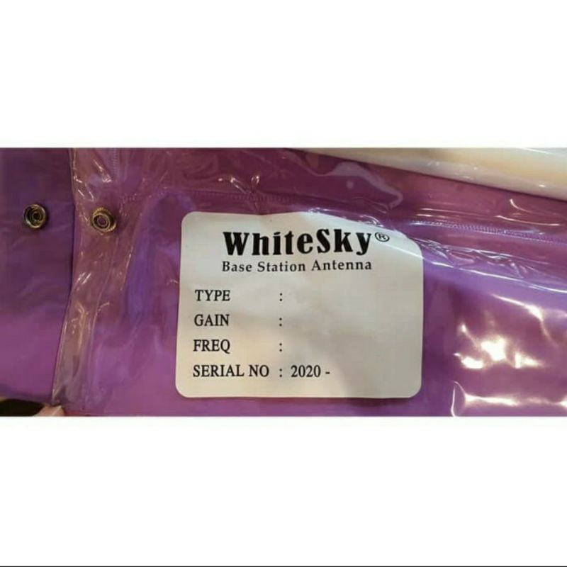 WhiteSky Antena Repiter VHF 150-174 10.15dBi Omni Fiber White Sky ORIGINAL