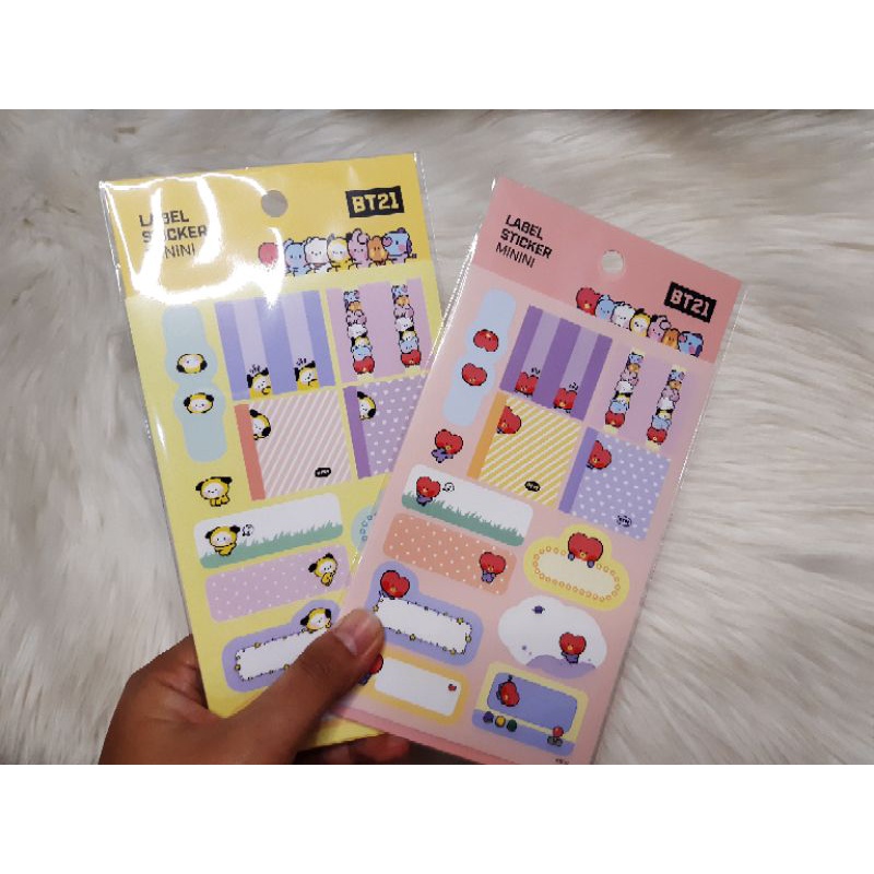 

[READY STOCK] BT21 MININI LABEL STICKER