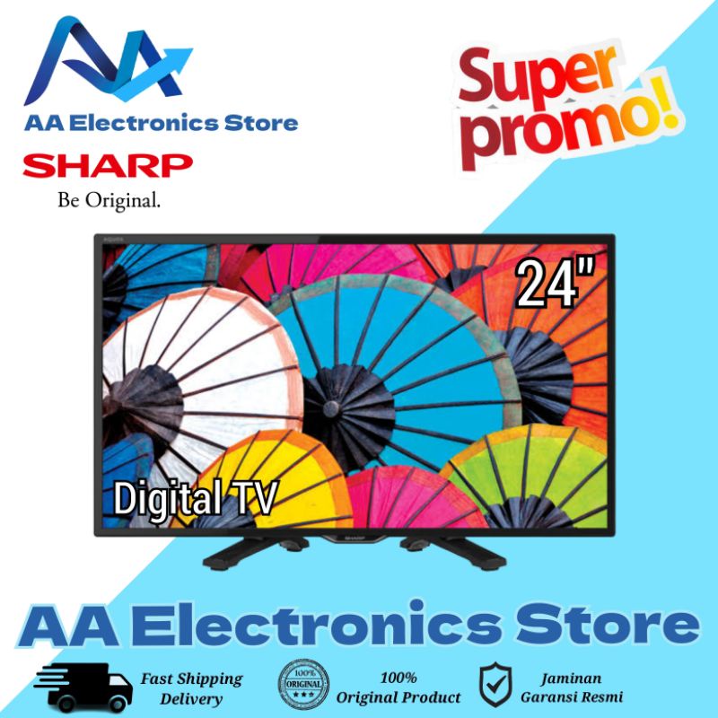 TV SHARP 2TC24DC1I LED 24 INCH DIGITAL TV SHARP 2T-C24DC1I