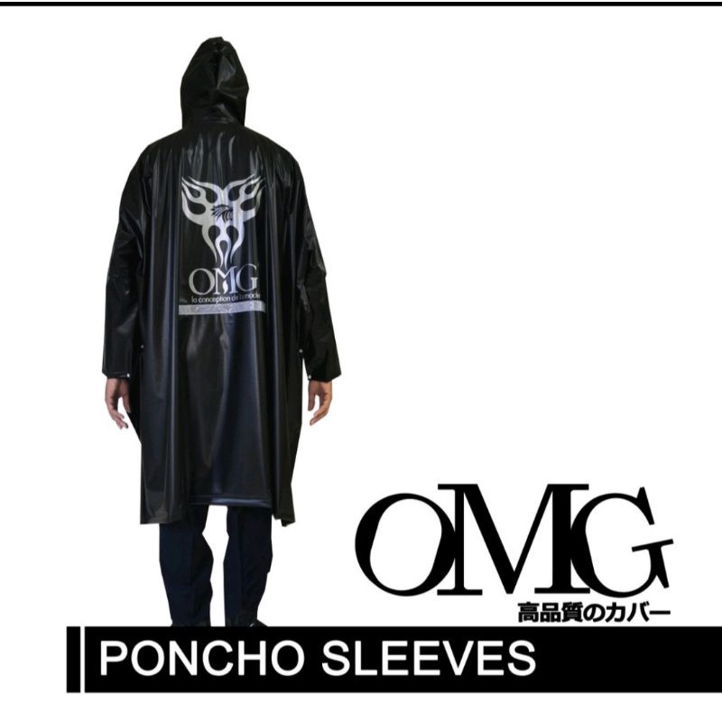 Jas Hujan OMG Poncho Lengan Ponco Kelelawar Lengan Poncho OMG Lengan Poncho Sleeve