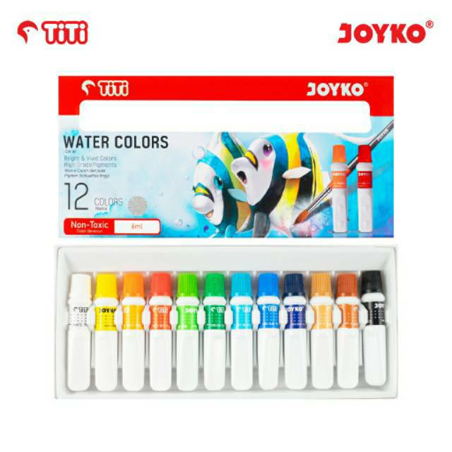  CAT  AIR  TITI  JOYKO Water Color 12  Warna  Shopee Indonesia