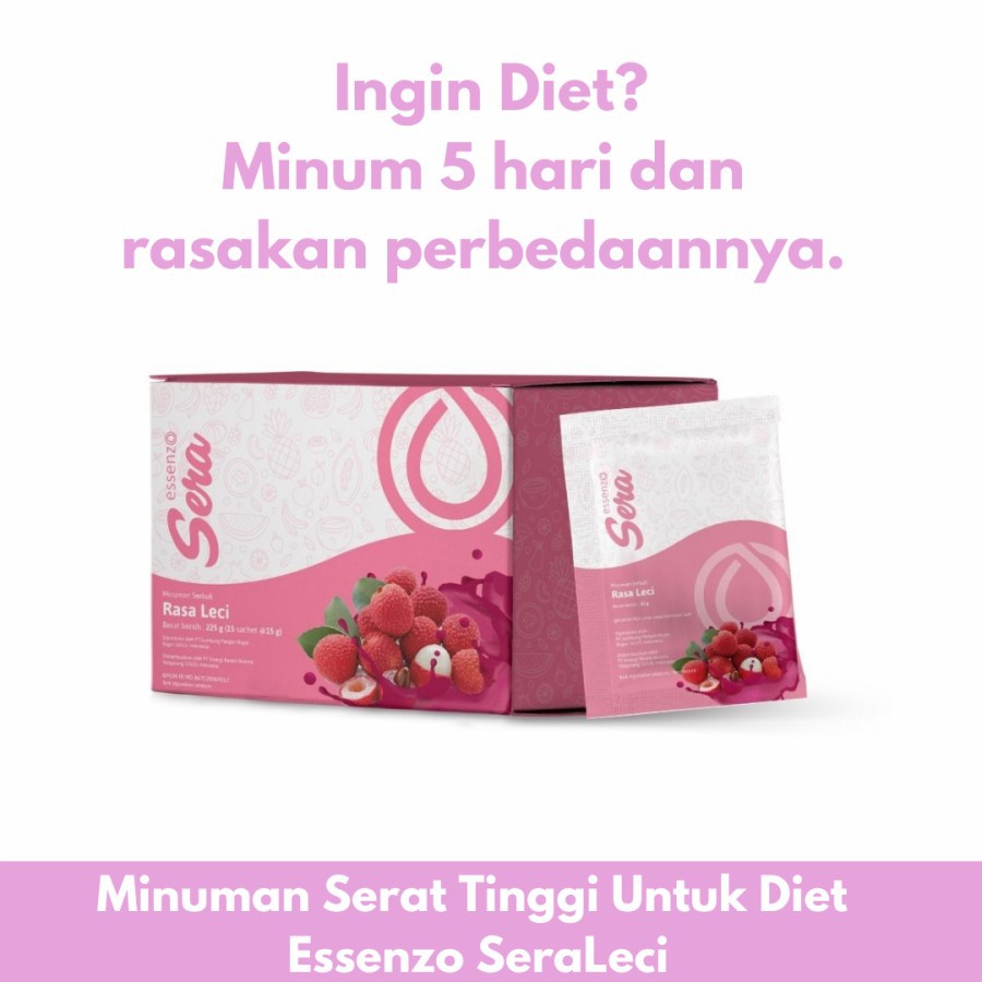 

Minuman Serat Tinggi Pelanggsing Badan Diet Sera Leci by Essenzo