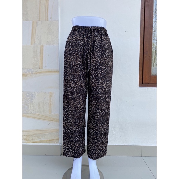 ■denika■ - CELANA KULOT LEOPARD BALI // KULOT MOTIF // BAHAN RAYON