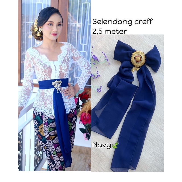 SELENDANG SUTRA CREF-Navy