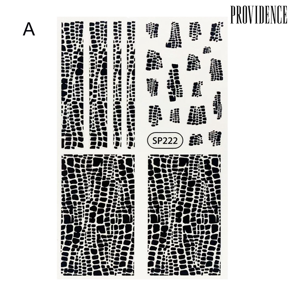 Providence Animals Skins Nail Snakeskin Sticker 3D Effect Beautifying Nails Ultra Thin Nail Foil Snakeskin Manicure Transfer for Female