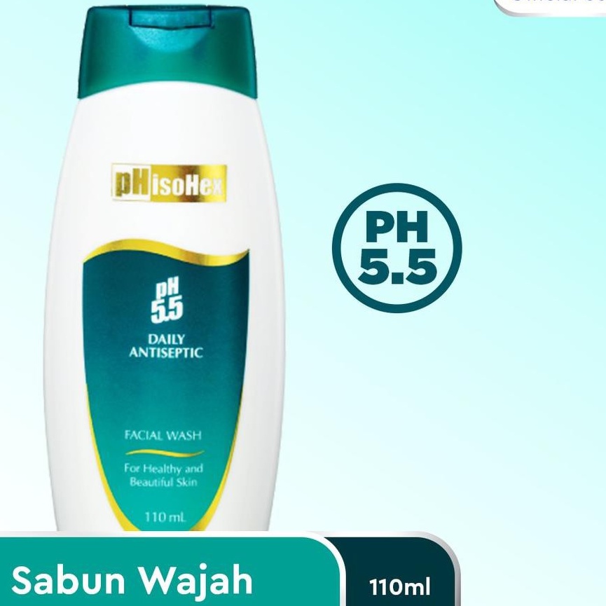 Phisohex Daily Antiseptic Facial Wash Ph 5.5 110ml / Sabun Cair Antiseptik