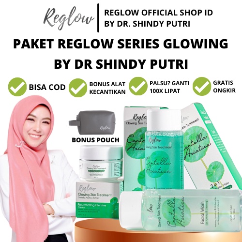 Reg Glow Skincare Original Paket Lengkap Murah Untuk Flek Acne Wajah Glowing Bruntusan Berminyak dan Berjerawat Skin Care dr Shindy Putri Ori Official Store