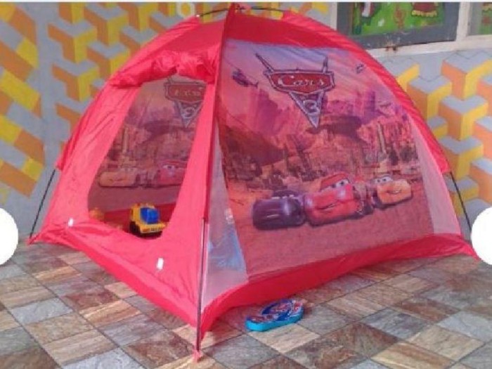 Tenda Anak Karakter - Tenda Bermain Anak - Rumah Mainan - cars