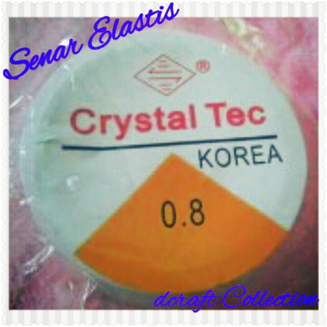 Senar Elastis Bening Bulat 1Roll