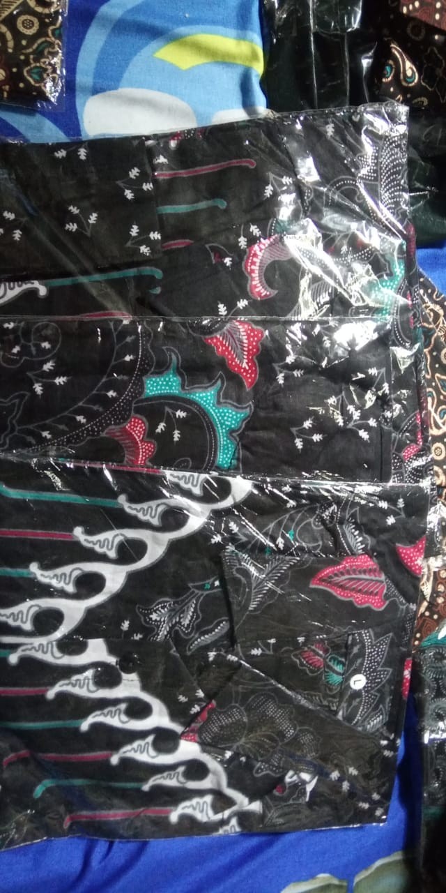 Batik Couple Keluarga Sania Ruffle Ori Ndoro Jowi Dnt Sekar Abu