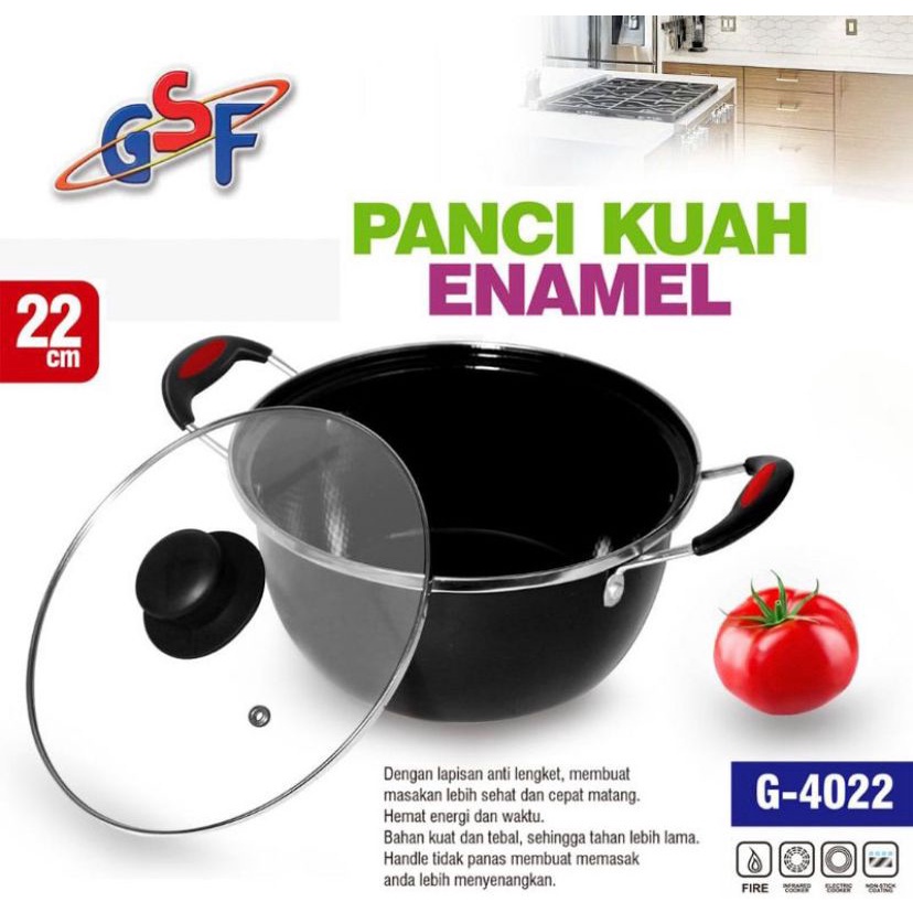 [COD] PANCI KUAH TUTUP KACA UK 22 CM - PANCI MASAK SERBAGUNA MISTER ORDER