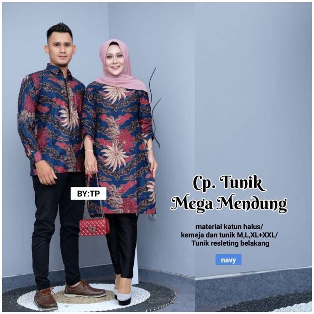 Tunik  dan kemeja mega mendung