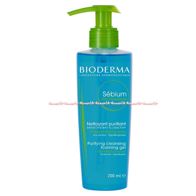 Bioderma Sebium Gel 200ml Pembersih Wajah Bentuk Gel Untuk Kulit Normal Berminyak dan Kombinasi Bioderma Sabun Muka Wajah 200 ml