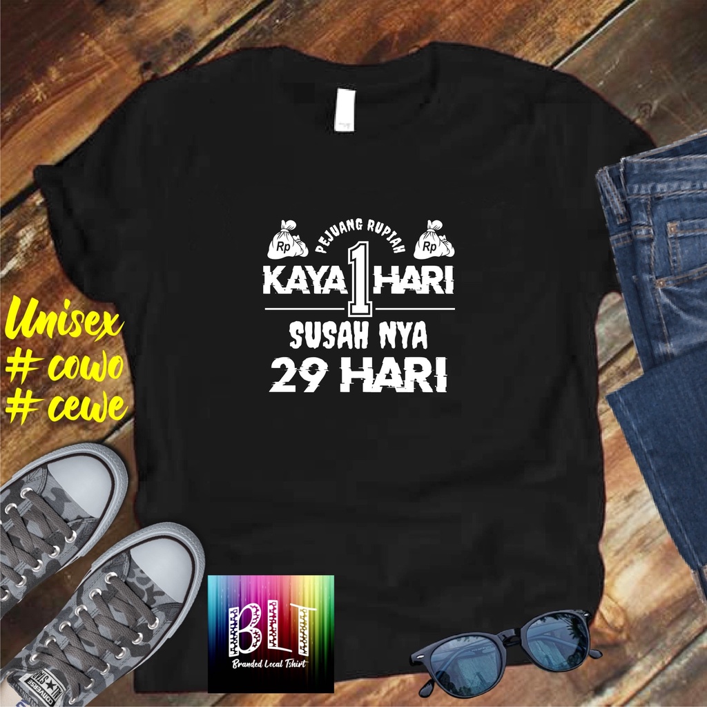 Cod Gratis Ongkir Kaos KAYA 1 HARI /KAOS EKSPRESI distro KAOS BANDUNG MURAH KAOS DISTRO MURAH HIT MURAH NAMPOL GRATIS ONGKIR PROMO MURAH KAOS PAKAIAN PRIA TERLARIS/KAOS HITS/KAOS BANDUNG/KAOS MURAH/KAOS PAKAIAN PRIA PAKAIAN WANIT