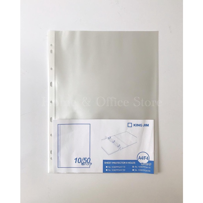 

Aman Sheet Protector King Jim 103Eppga A4 / Pp Pocket A4 Gilaa!!!