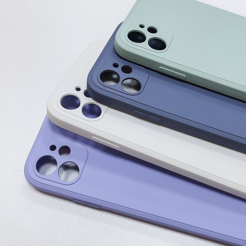 Soft Case Silikon TPU Warna Polos Untuk iPhone 11 Pro X XS Max XR