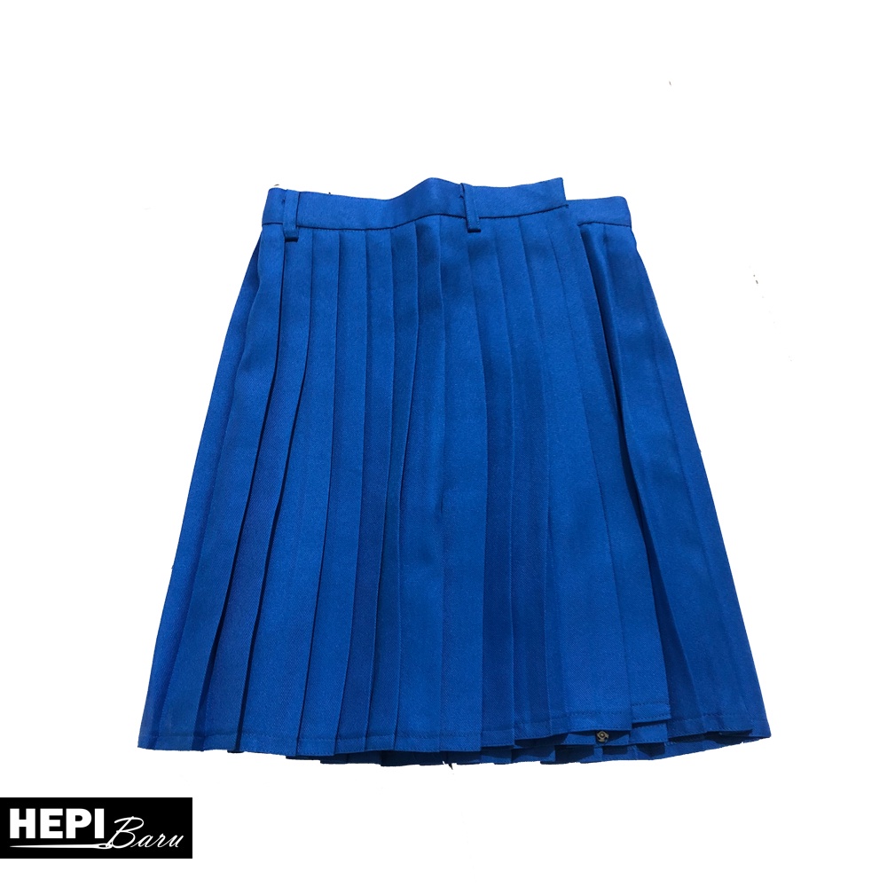 Rok Plisir Pendek SD Biru - HEPIBARU