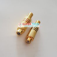 Cover Socket Soket RCA Gold Buntut Per / 1 pasang - 2 pcs