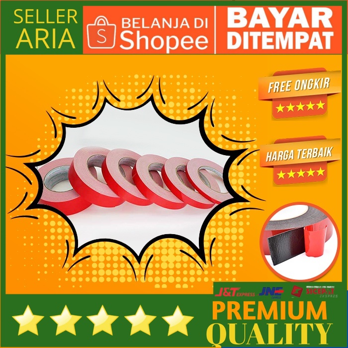 

DOUBLE TAPE PEREKAT 2 DUA SISI DABEL TIP DOBELTIP BUSA ANTI AIR SERBAGUNA TEMPEL DINDING KAYU BESI PLASTIK ALUMUNIUM DOBEL TIP DOBELTIP PEREKAT DOUBLETAPE MERAH DOUBLE TAPE