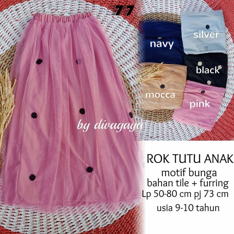 ROK TUTU ANAK BUNGA 9-10 TAHUN