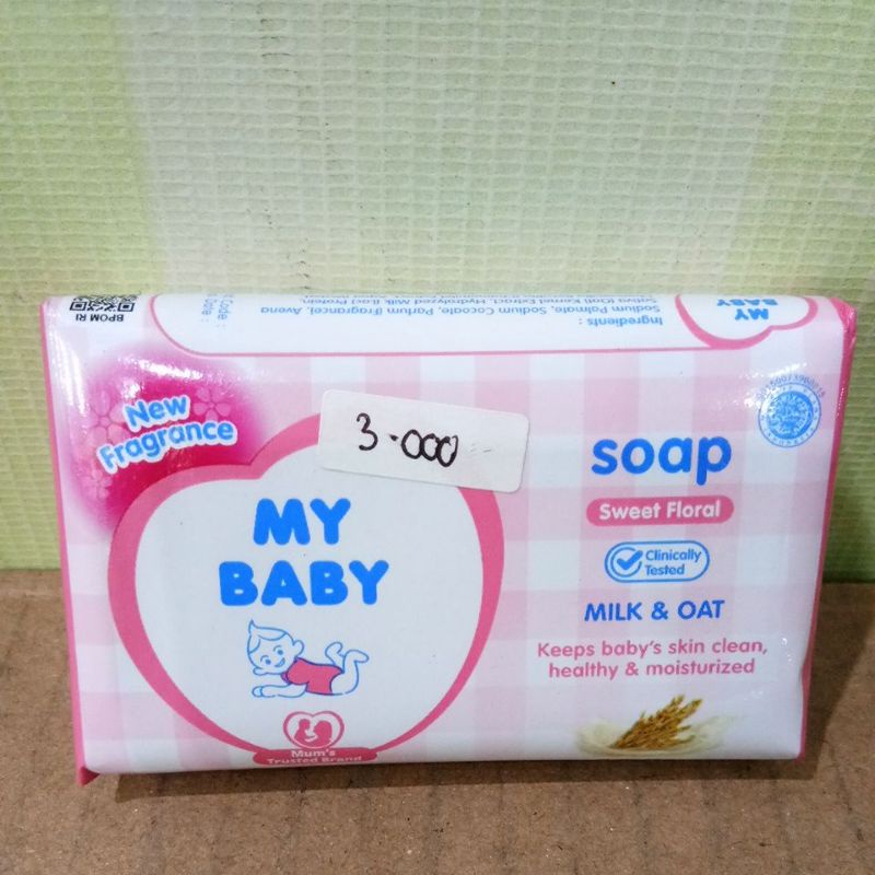 MY BABY SOAP SOFT&amp;GENTLE, SWEET FLORAL, FRESH FRUITY 60GR