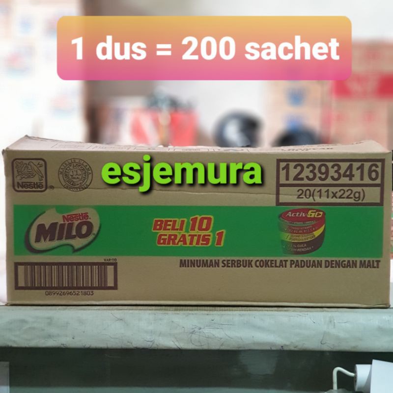 

Milo Sachet per dus isi 200 sachet / Minuman Susu Coklat Milo