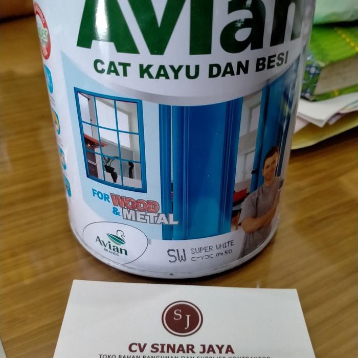 

EKSKLUSIF CAT KAYU DAN BESI MERK AVIAN 1KG ALL WARNA / CAT MINYAK AVIAN 1 KG BUKAN GLOTEX FTALIT