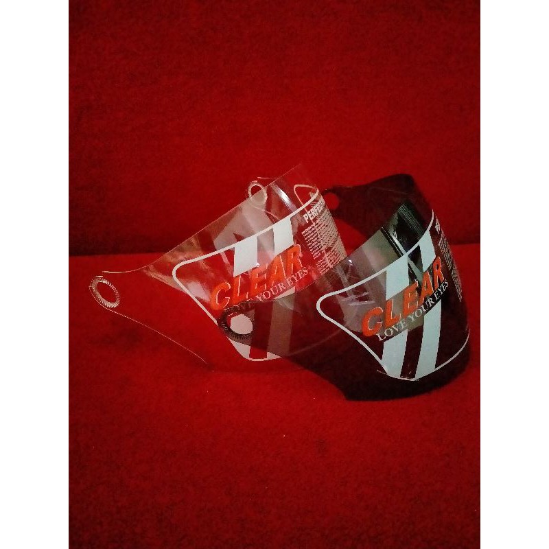 Kaca helm mds protector/mds vento/projet 2 /bmc inova R warna hitam dan putih