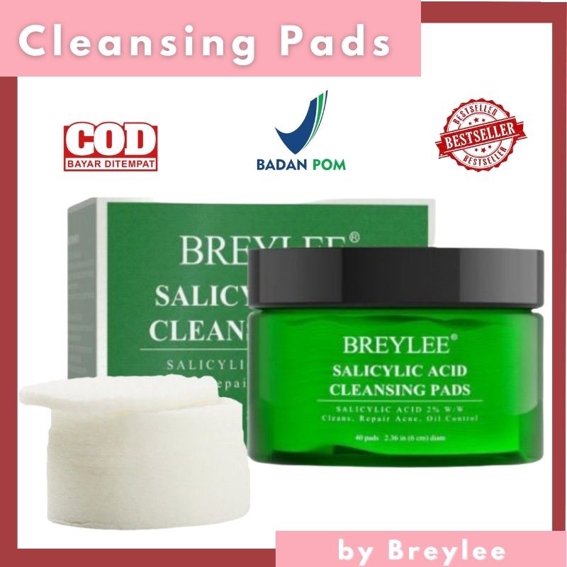 Breylee Tea Tree Salicylic Acid Cleaning Pads 40s exfoliating eksfoliasi viral skincare