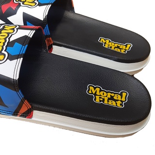 Moral Flat Sandal Slop Casual-Galaxy Series-Full Color Slide White-44_SOL_TEBAL