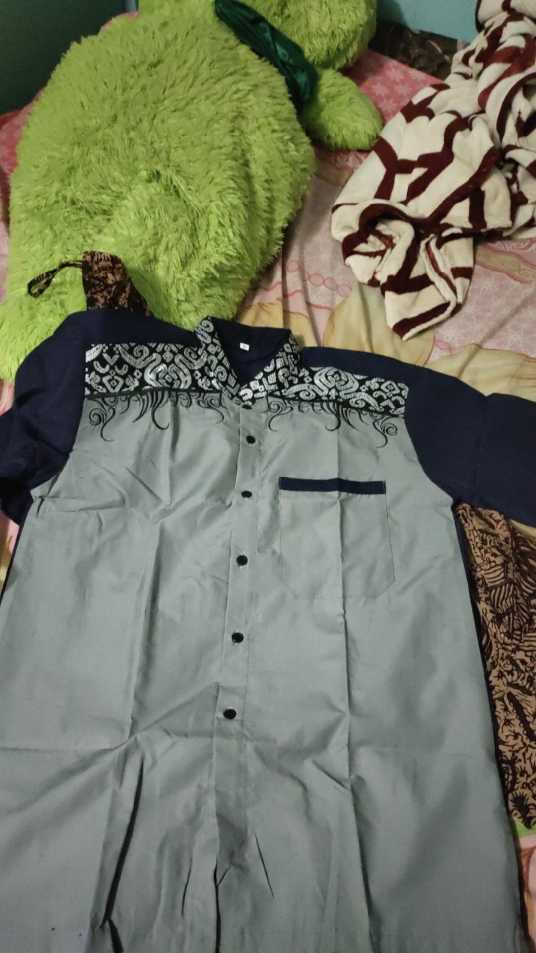 Batik Kalongan | Koko Batik Bordir Size S M L Xl Xxl Lengan Panjang