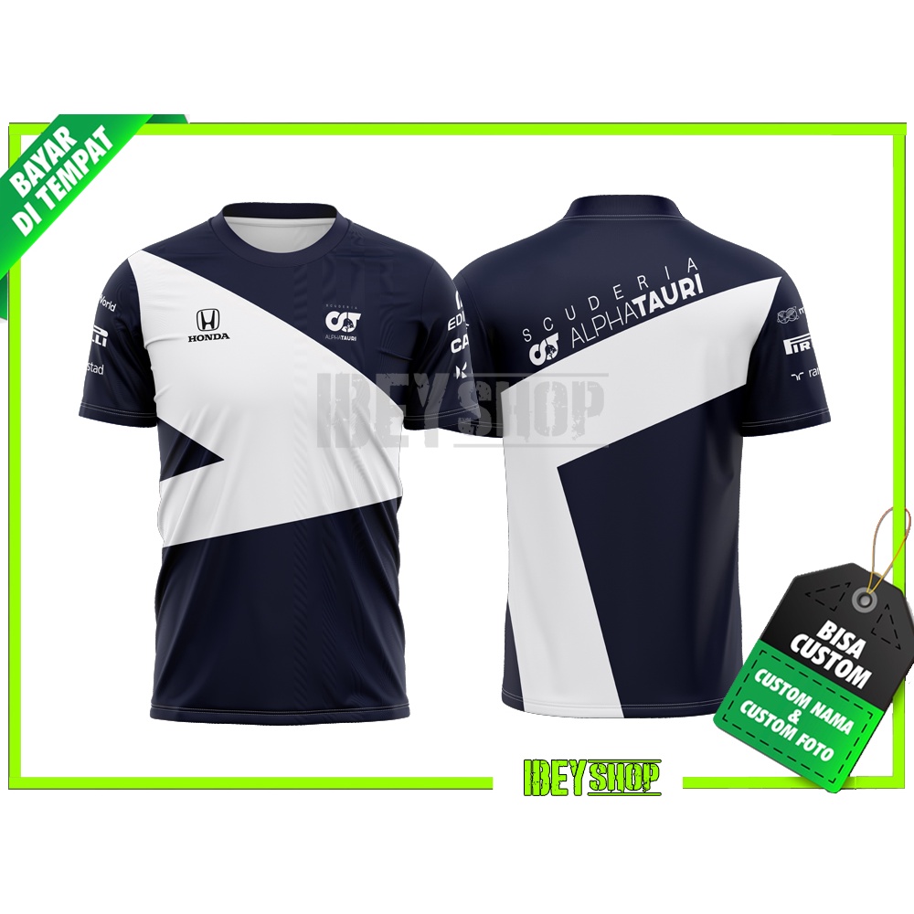 BAJU JERSEY FORMULA ONE  F1 Team Honda Scuderia Alphatauri 2021 REDBULL FULLPRINT CUSTOM
