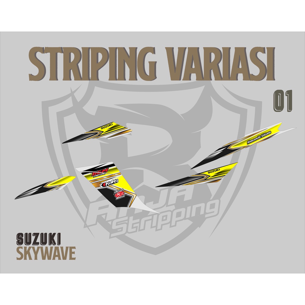 STRIPING Suzuki Smash Titan  STICKER/STIKER SUZUKI SMASH TITAN 01