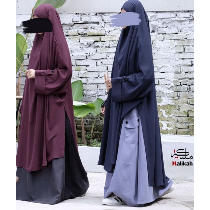 French Zekreet Malikah French Khimar Set Rok Cardigan Abaya Malikah