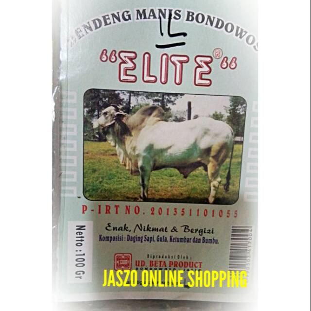 

DENDENG MANIS DAGING SAPI KHAS BONDOWOSO CAP ELITE HALAL!!!