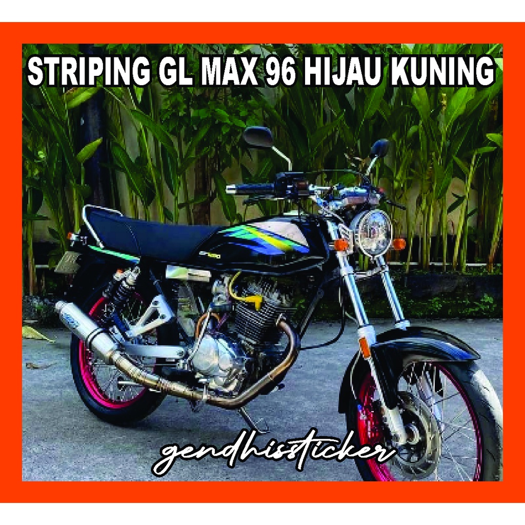 Stiker GL Max 1996 1997 Hijau Kuning