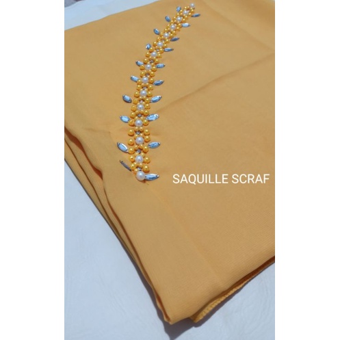 segiempat bella square payet mutiara permata/jilbab segiempat bella square bando payet/hijab bella-MUSTAD