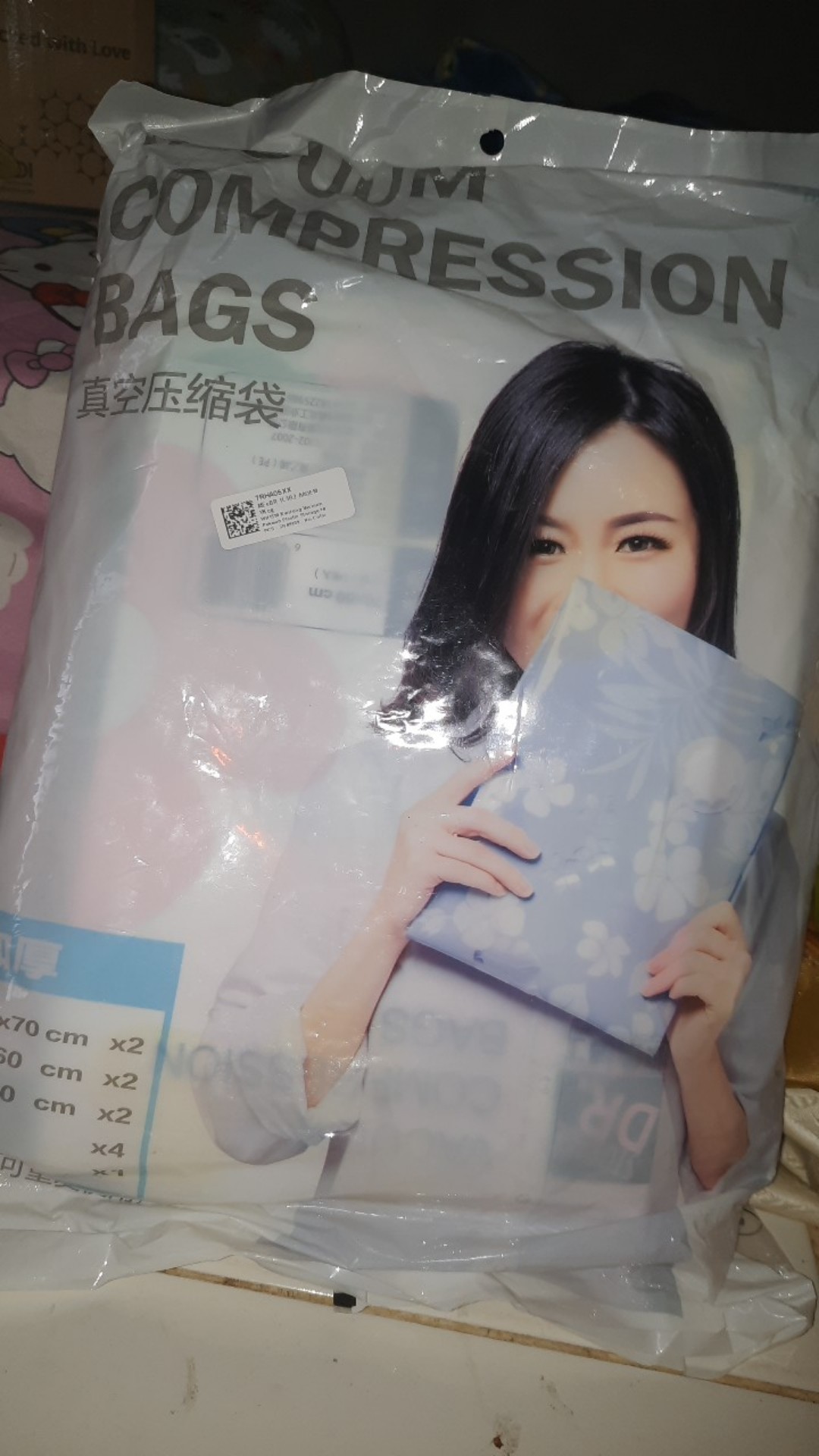 Kantong Pakaian Plastik Vakum 10 Pcs Free Pompa