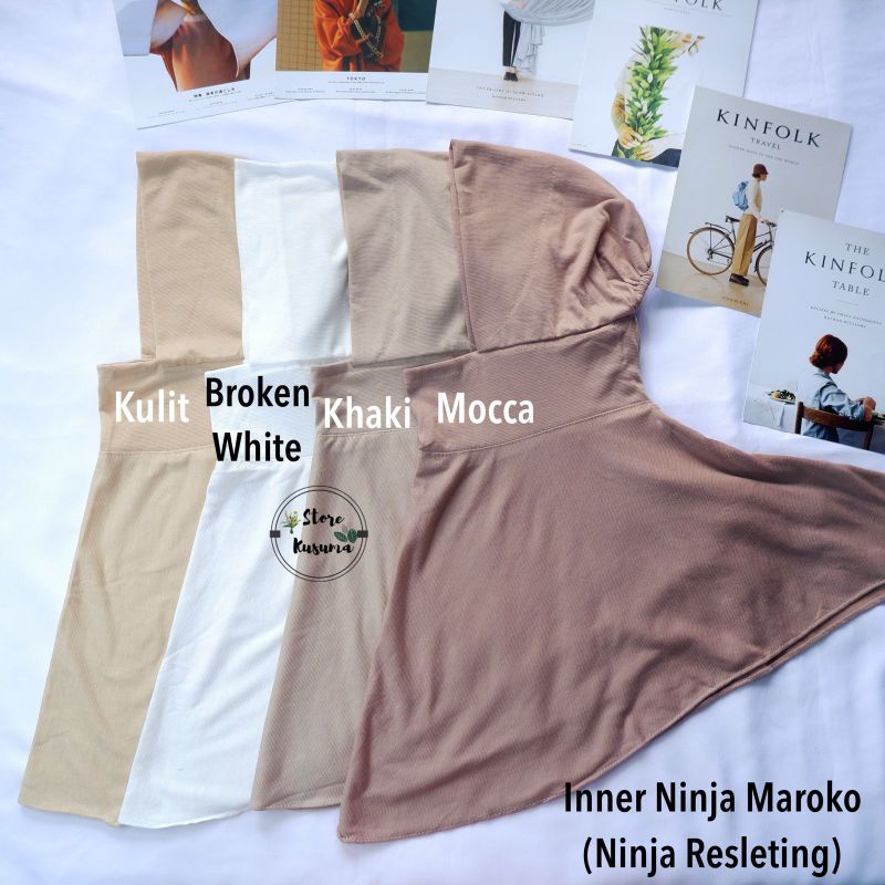 Inner Ninja Maroko sleting bahan Kaos