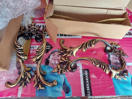 Promo Pull Handle Pintu Rumah Kuningan Cakar Daun Ab