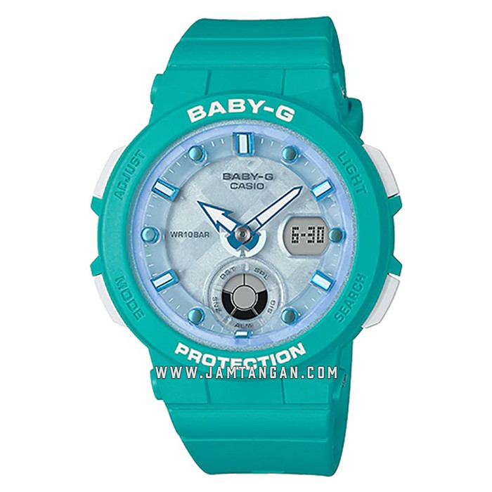 Casio Baby-G BGA-250-2ADR Water Resistant 100M Digital Analog Dial