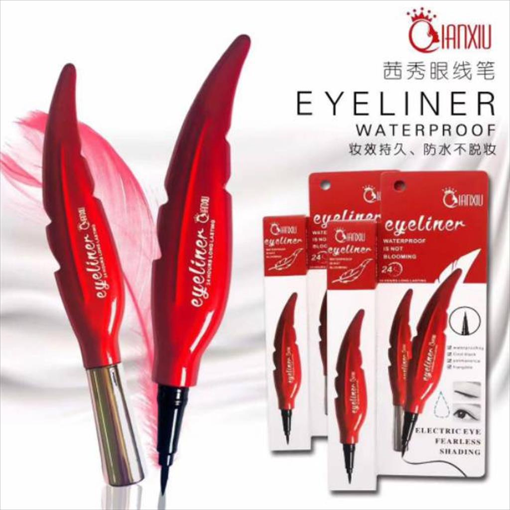 OTS 803 - EYELINER DAUN BULU QIANXIU MERAH / LIQUID LONG LASTING WATERPROOF 24 JAM