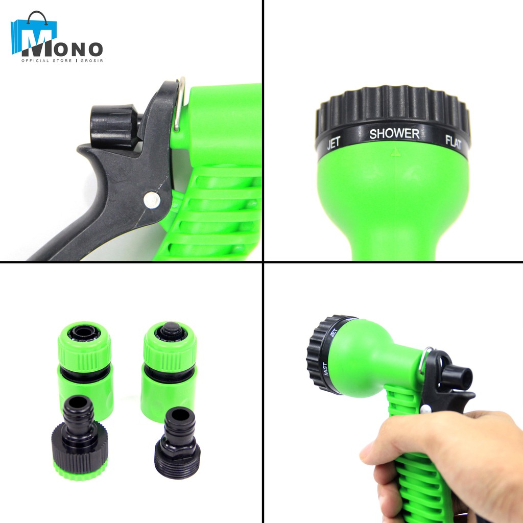 SEMPROTAN AIR NOZZLE SPRAY JET / ALAT PENYIRAM TANAMAN KERAN SEMPROT CUCI MOTOR / WATERGUN 7 FUNGSI