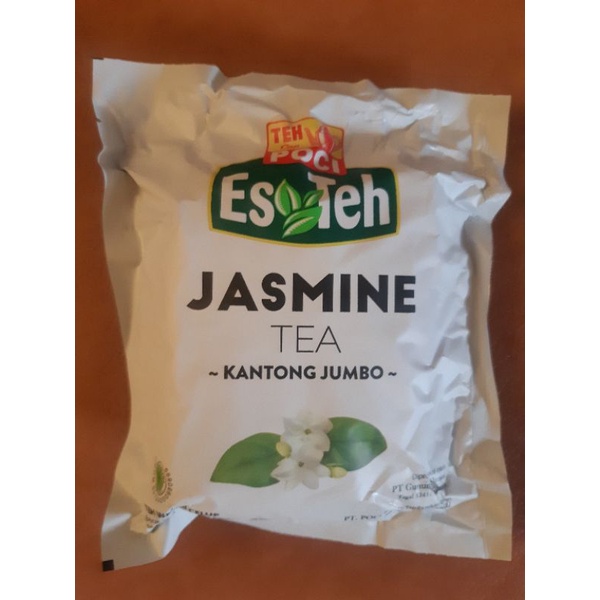 Tea Jasmine Jumbo Poccii (kemasan putih) 100 gr isi 4 teabag(kantong)