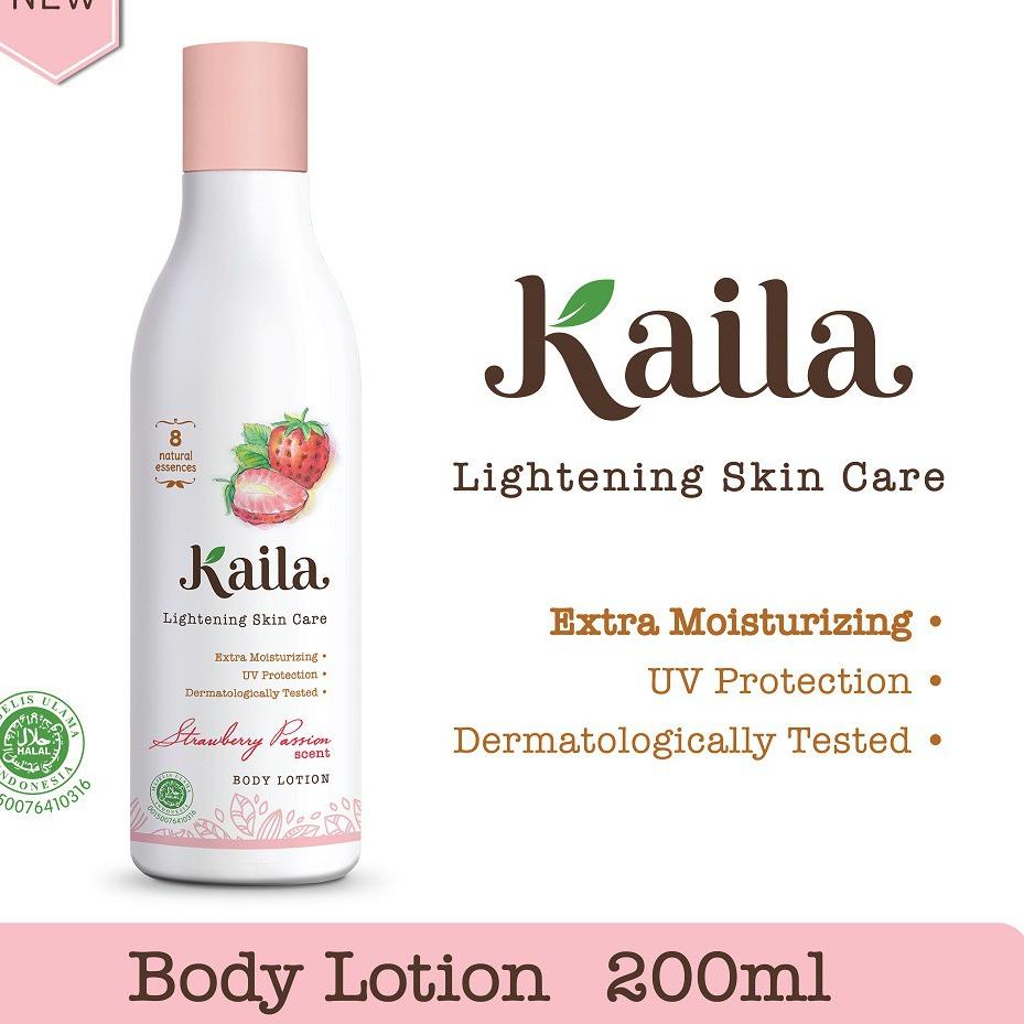 Dijual,, KAILA Body Lotion Strawberry 200ml