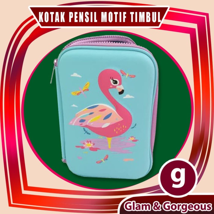 

Kotak Pensil Timbul 3D Smiggle Look A like - Black Tiger promo