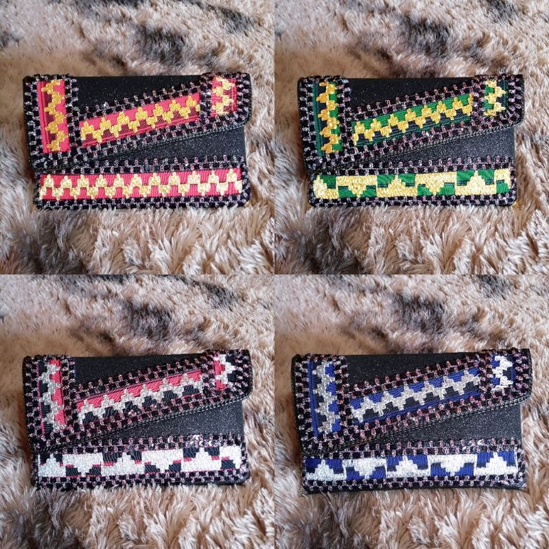 Clutch Tapis Lampung Tas Pesta Size M 27cm Gliter Model Miring