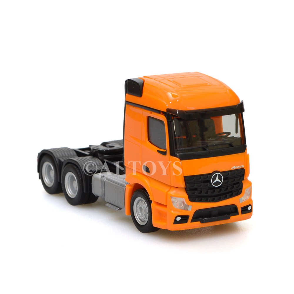 Miniatur Truk Mercedes Benz Arocs Streamspace orange Herpa 7.5 cm 1:87