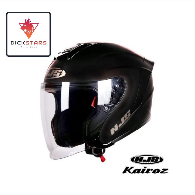 NJS Kairoz Half Face-Hitam Doff